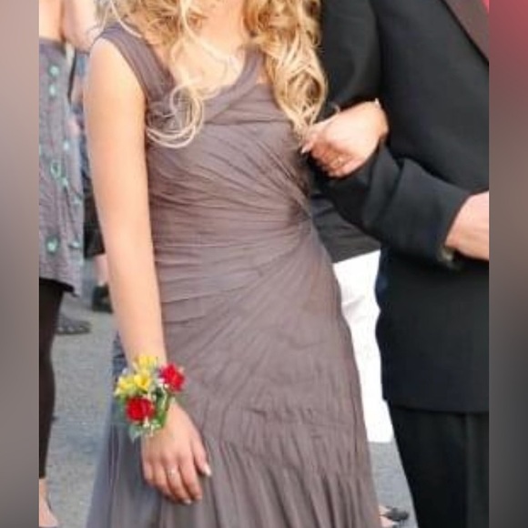 Alberta Ferretti full length grey dress - Picture 8 of 9